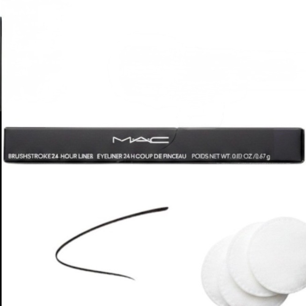 MAC Brushstroke 24-Hour Liner Eyeliner Brushblack 0.02oz 0.67g New in Box